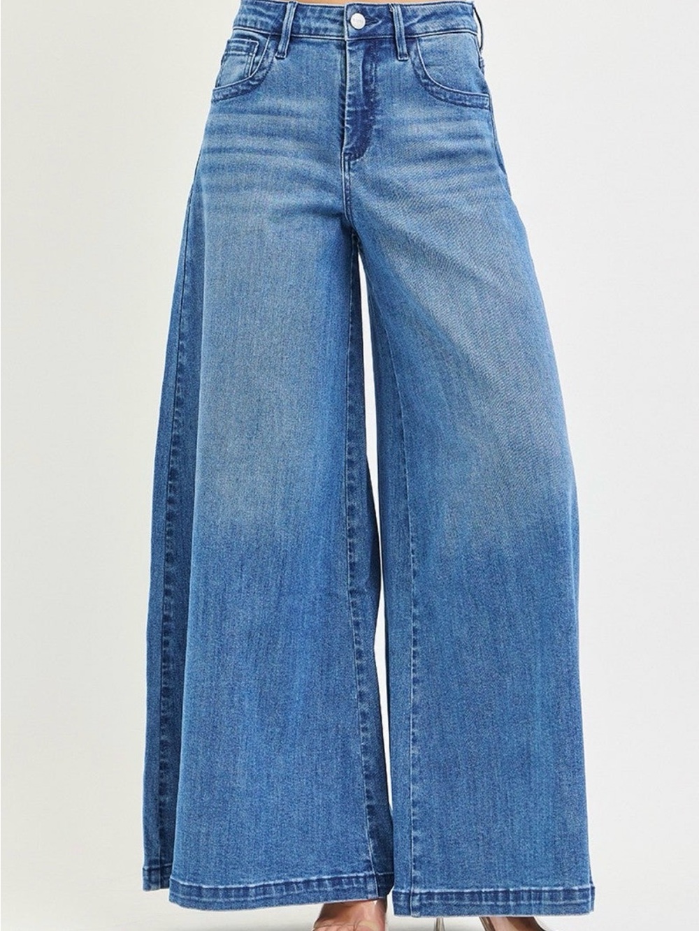 Risen Medium Slouchy Palazzo Jeans